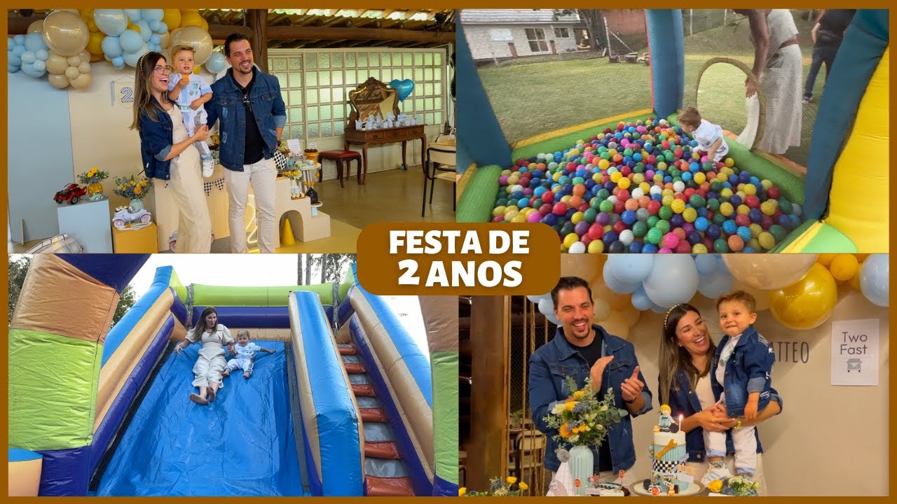PASSOU muito RÁPIDO! FESTA de ANIVERSÁRIO de 2 ANOS do MATTEO com tema CARROS ANTIGOS | Gaby Garciia