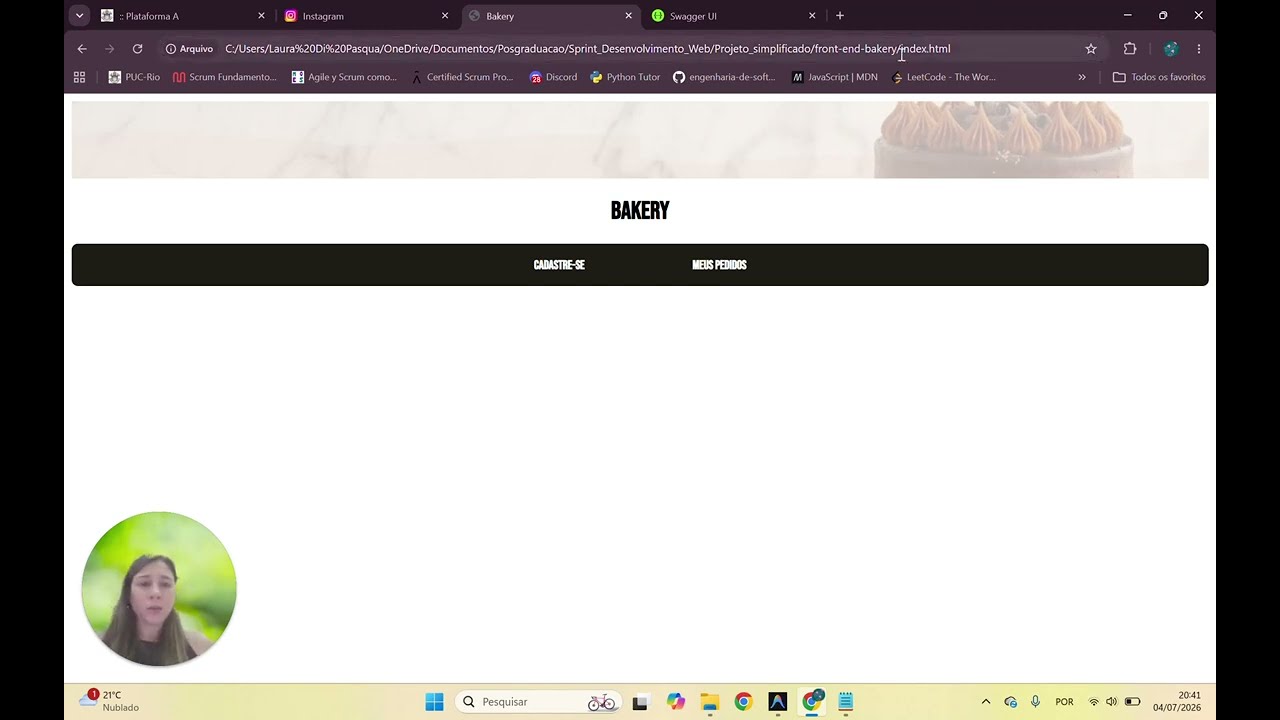 Pos-gradua&ccedil;&atilde;o Engenheria de Software (PUC-Rio) | Projeto Bakery