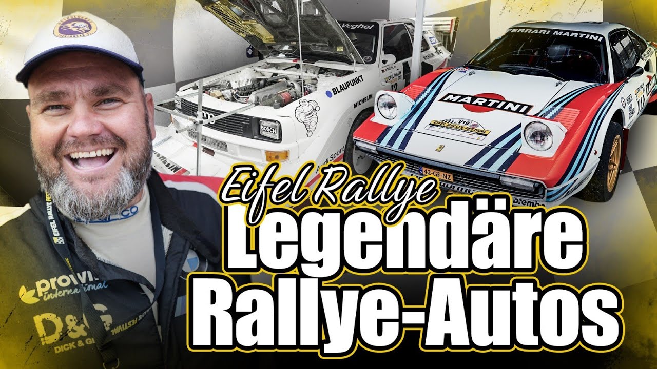 Spektakuläre Autos bei der Eifel Rallye - Mega Rennautos