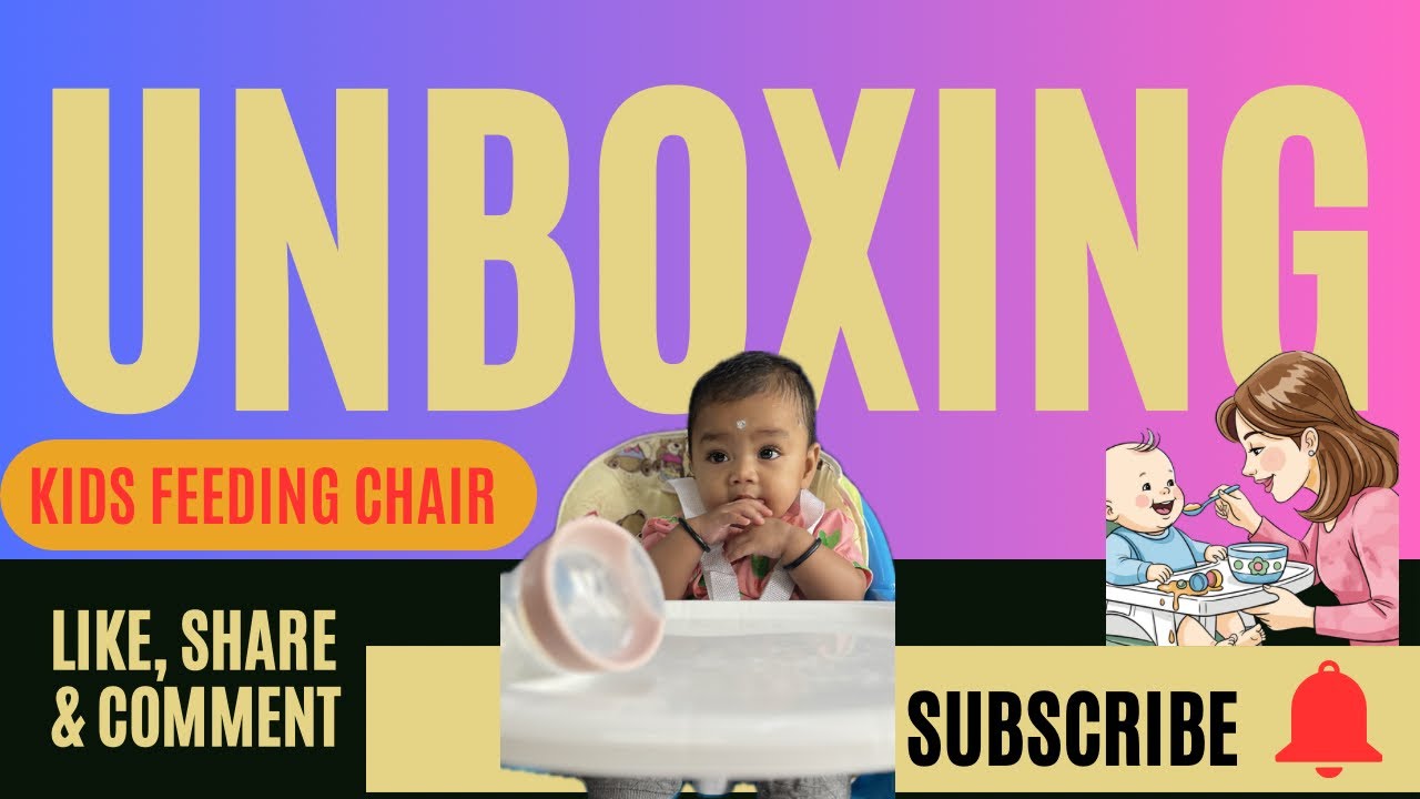 Saanvi 1️⃣st Unboxing📦 Feeding chair #youtubeshorts #ytshorts #asmr #festival #toys #unboxing #baby 