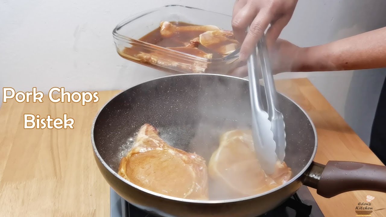 PORK CHOPS BISTEK – ASMR SOUND (Juicy Steak)