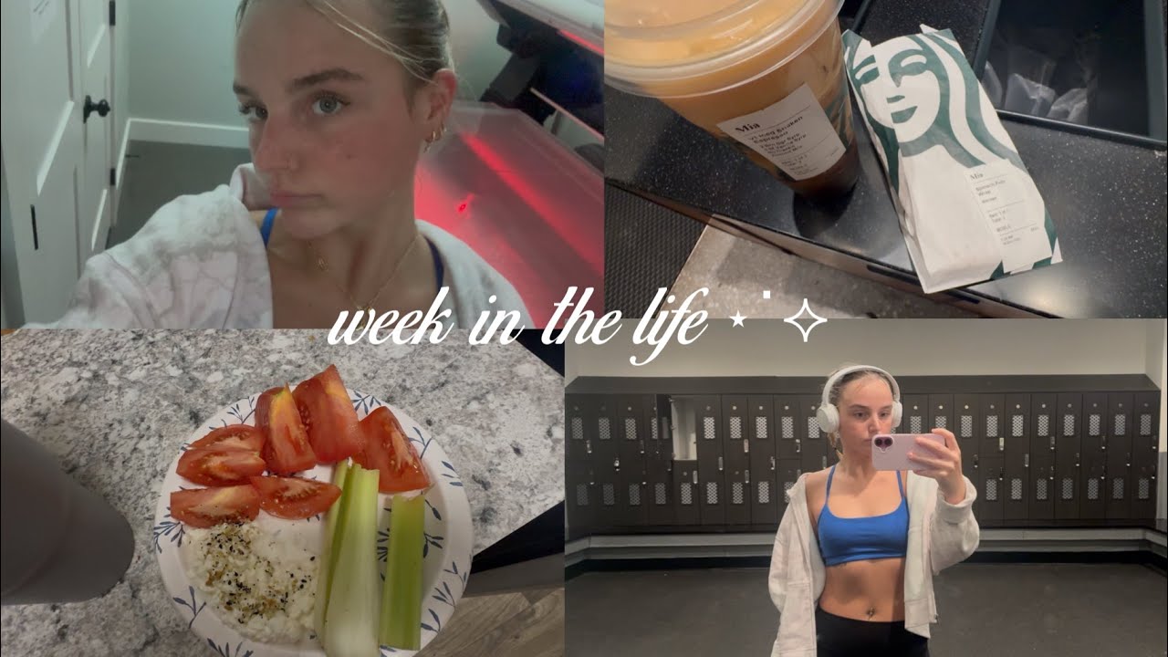 week in the life |gym, eats, self care| ⋆˙⟡