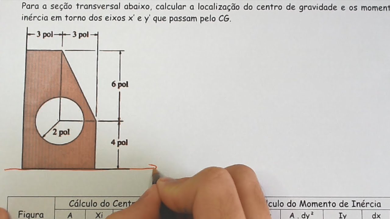 ISOSTÁTICA #69 | CG e Momento de Inércia | Exercício 03