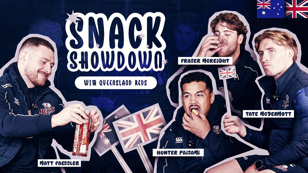 Queensland Reds Rate Australian & British Snacks | Snack Showdown