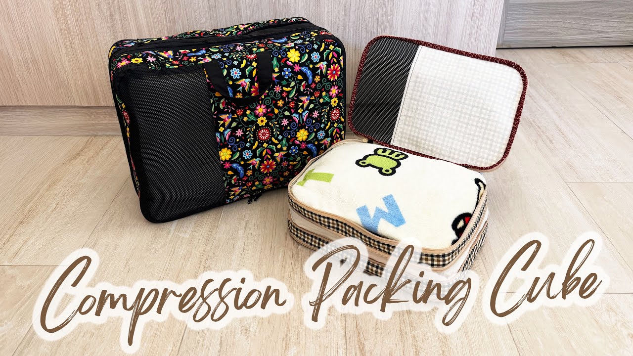 DIY Double-Sided Compression Packing Cube/Suitcase: Easy Pattern & Tutorial for Confident Beginners!