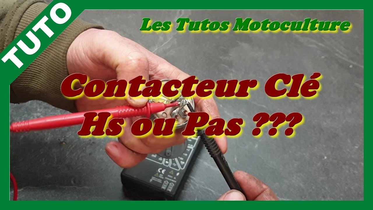 Test Contacteur cl&eacute; / Neiman de tracteur tondeuse , HS ou pas ???