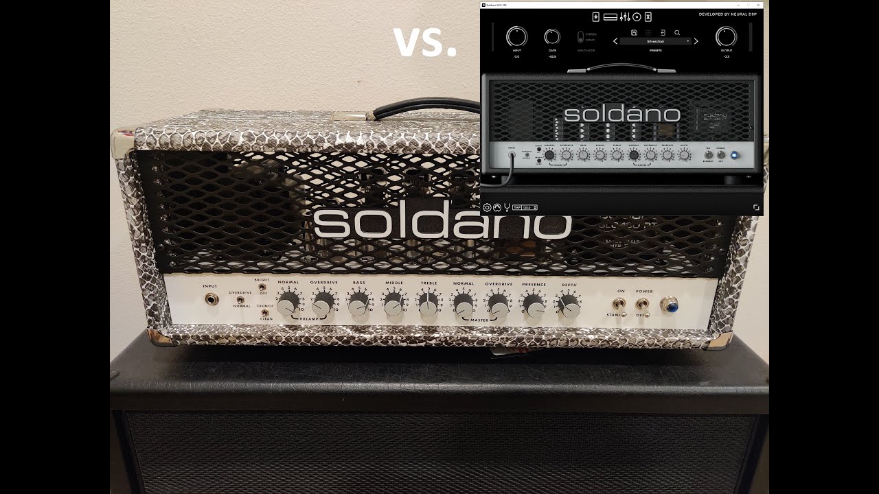 Real Soldano SLO-100 vs Neural DSP Soldano SLO-100