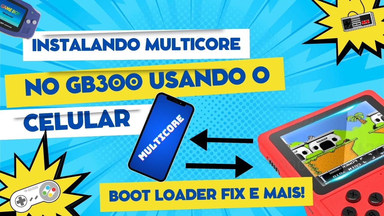 [INSTALANDO MultiCore USANDO SEU CELULAR] GB300 #cfw  #gb300 #multicore #sf2000 #retrohandhelds .