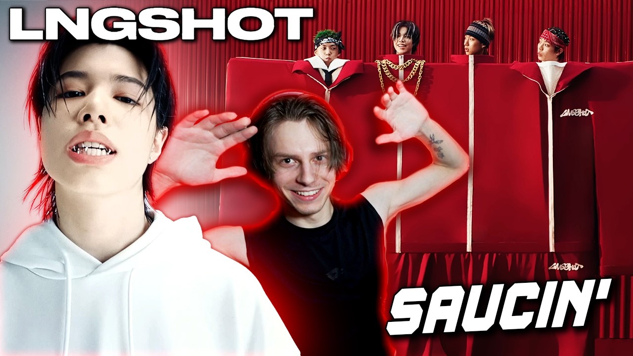 First time reacting to LNGSHOT - [Saucin’] Official Music Video + Dance Practice