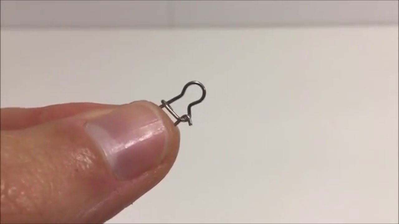 Nudo para atar la grapa a la l&iacute;nea