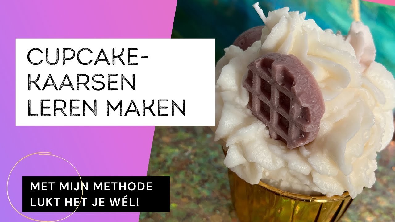 Gourmetkaars maken - cupcakekaars: hoe maak je slagroom van kaarsenwas? Kaarsen maken voor beginners