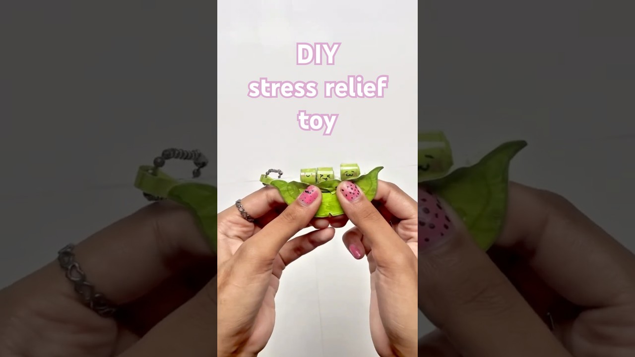 DIY Pop-Up Pea Fidget Toy 🌱 | Easy Stress Relief Toy! #shorts #diy #craft