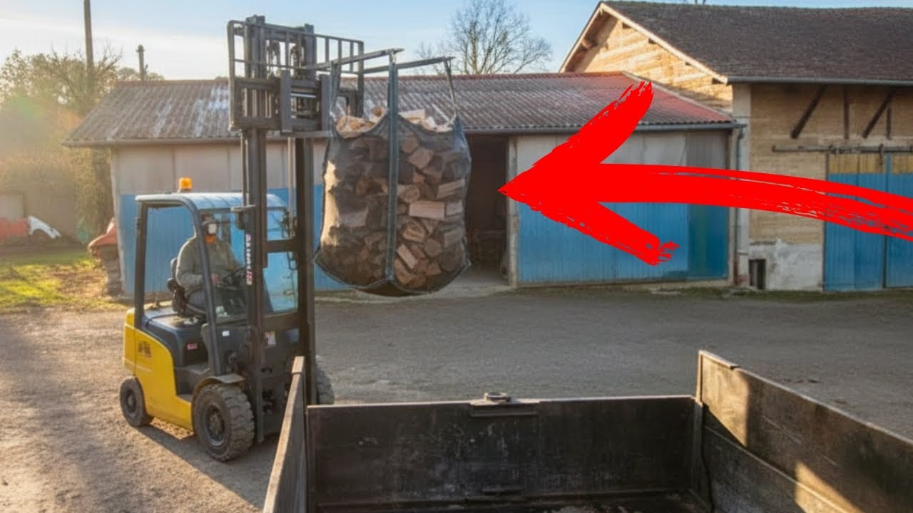 Big bags bois toile ventilé, vidangeable par le fond