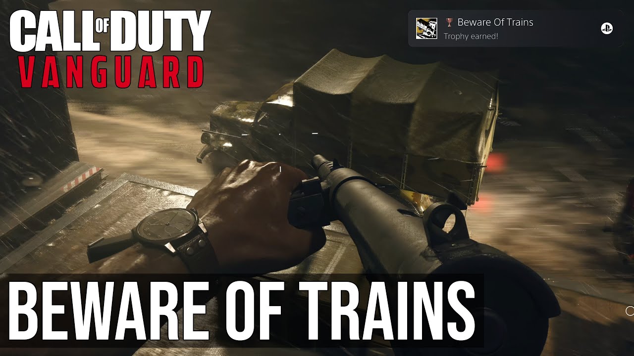 Beware Of Trains Trophy (Shoot A Truck Driver w/ A Vehicle Full Of Soldiers) - Call of Duty Vanguard