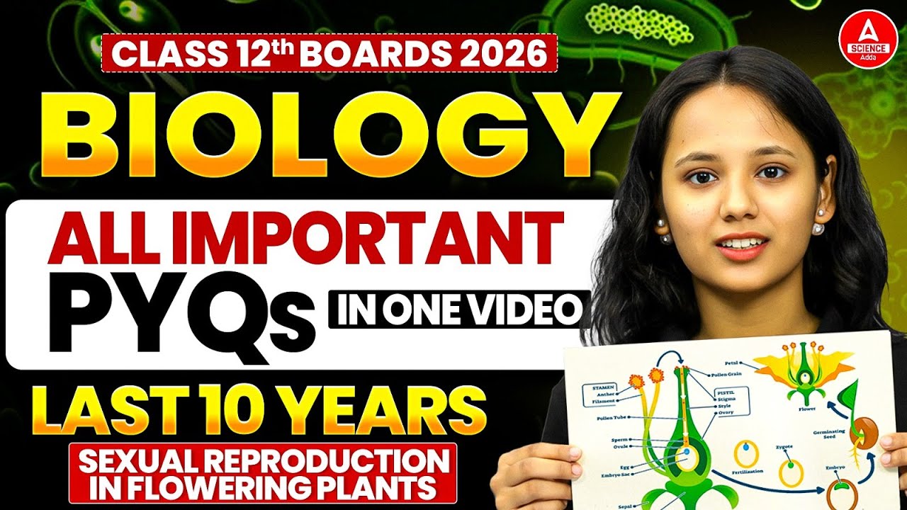 Class 12 Biology PYQ 2026 | Sexual Reproduction in Flowering Plants Last 10 Years PYQs in One Video