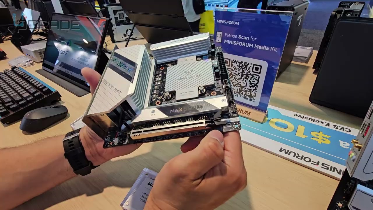 Minisforum BD395i MAX Motherboard at CES 2026
