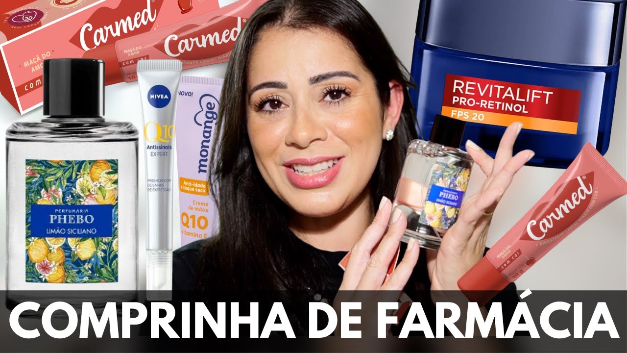COMPRINHAS DE FARMÁCIA | Novidades NIVEA , CREME REVITALIFT LOREAL , CARMED COM COR , PHEBO E mais