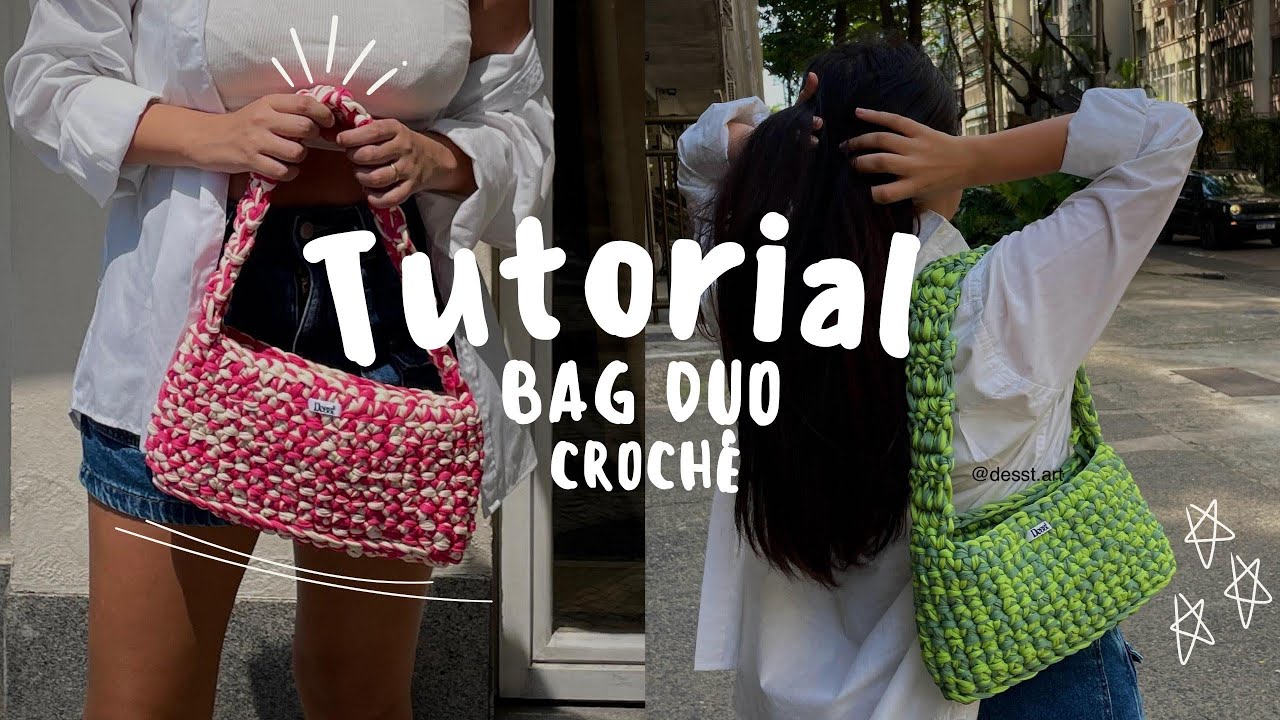 Bolsa de Croch&ecirc; Viral no Pinterest | Feita com Fio de Malha