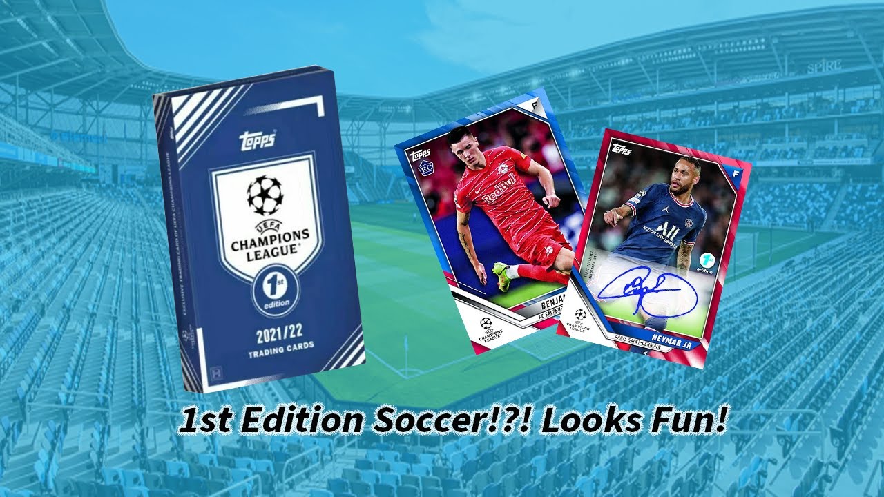 21-22 Topps Champions League 1st Edition Hobby Box!! Low Numbered Color!