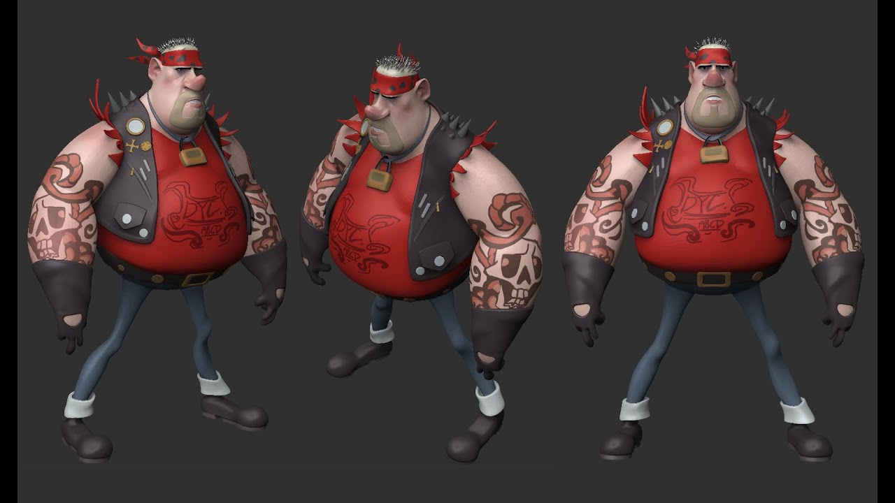 #ZBrush​​​​​ PART 2 - Stylized Hell Raider - Finish