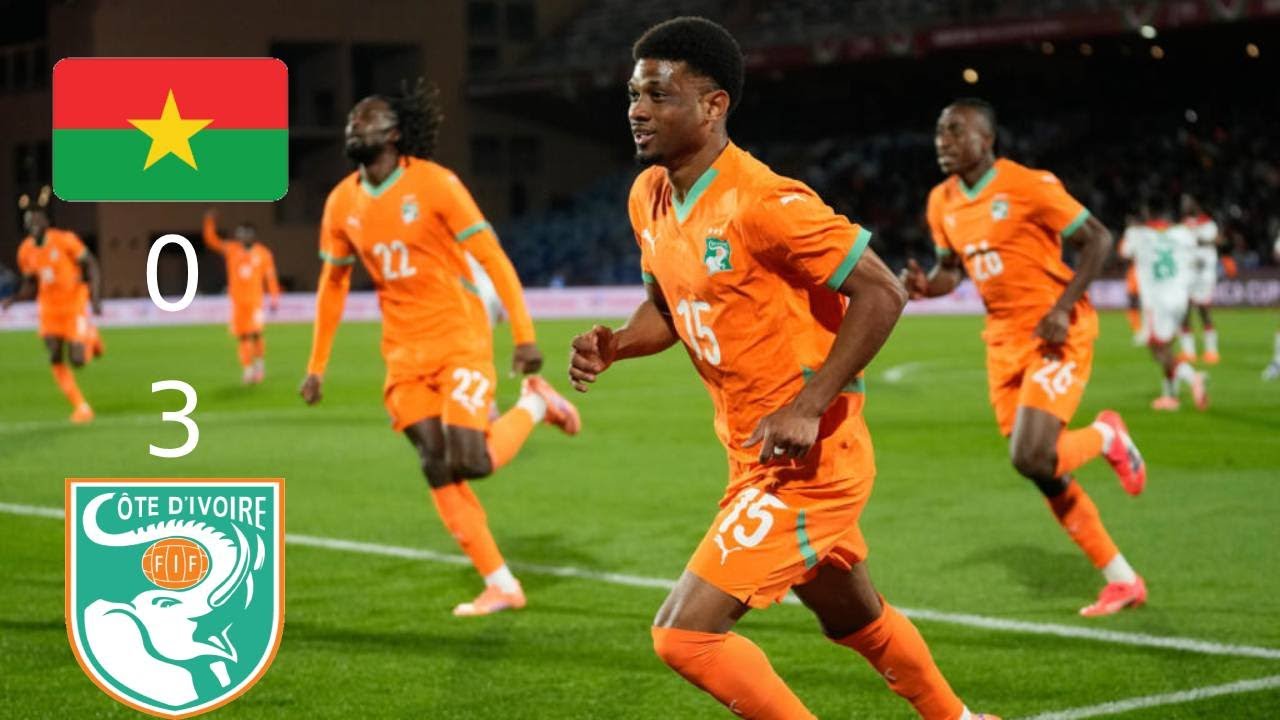ملخص مباراة كوت ديفوار وبوركينا فاسو اليوم | جميع الأهداف⚽🔥