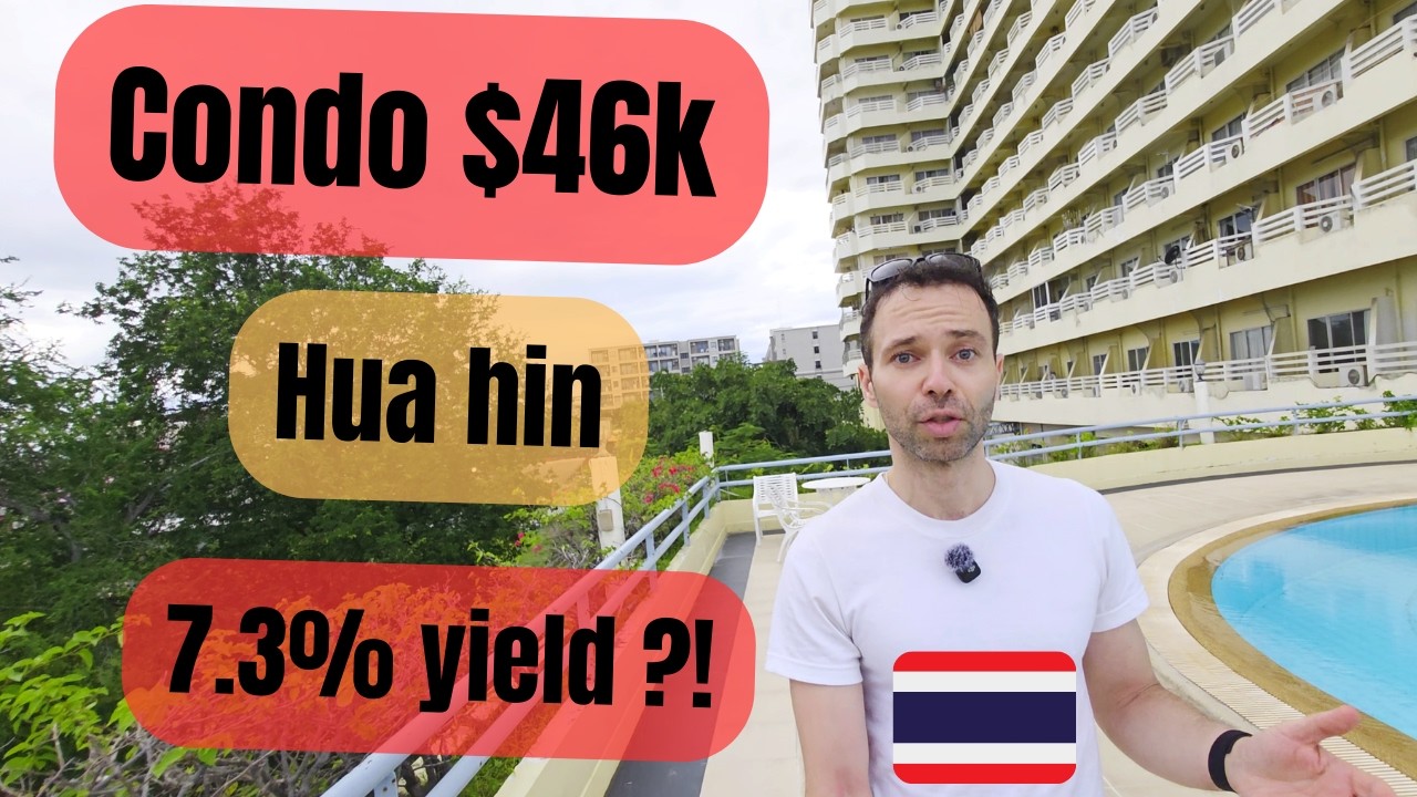 Condo $46,000 in Hua hin, Thailand: 7.3% yield: tour and analysis