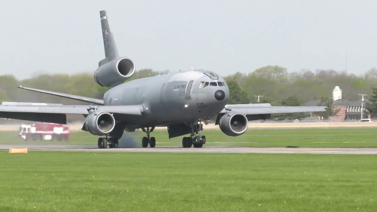 McDonnell Douglas KC-10A Extender Final Landing at NMUSAF (April 15, 2024)