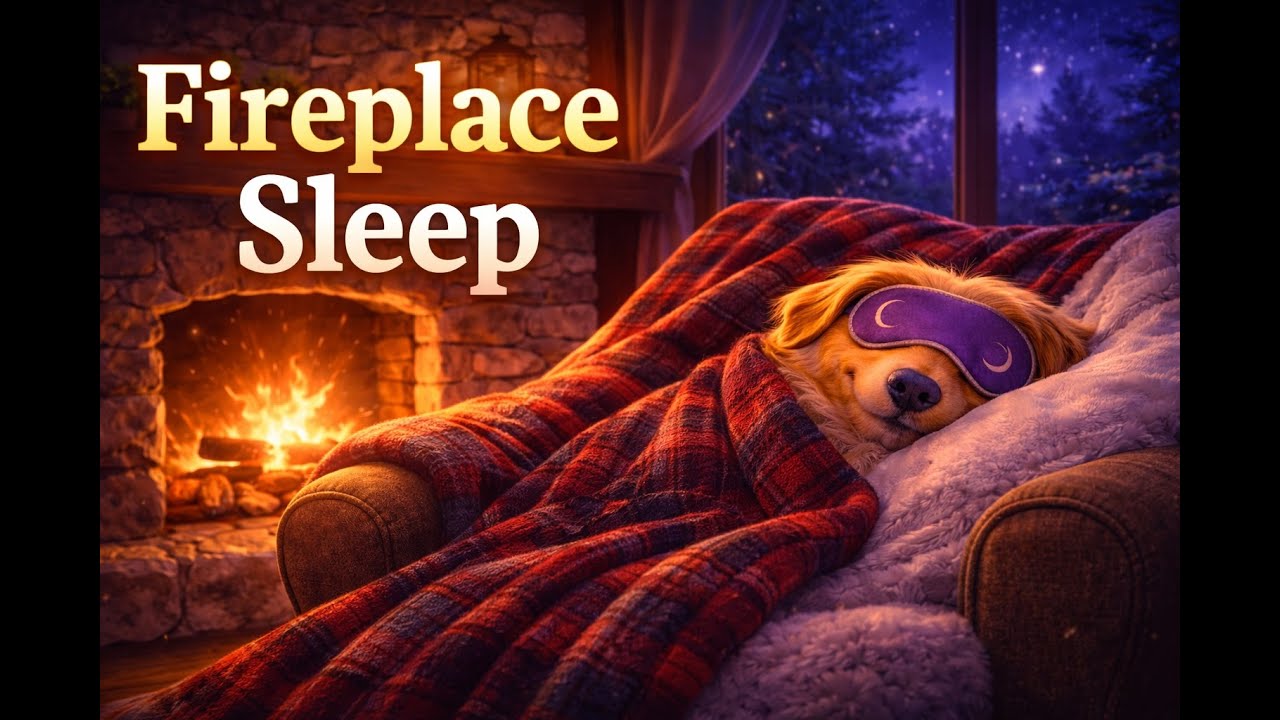 👉 Cozy Fireplace Sleep 🔥 Warm Sounds for Deep Night Rest