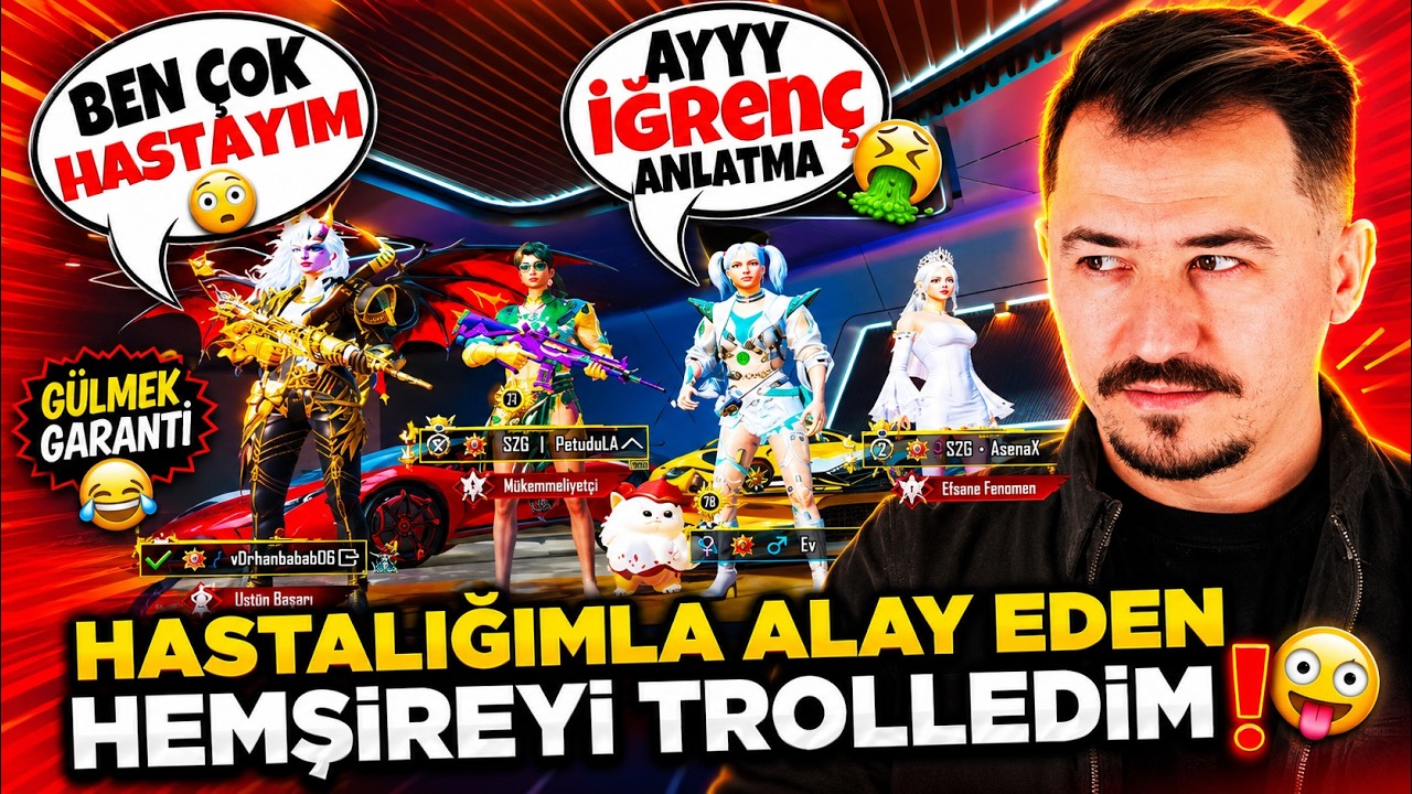 HASTALIĞIMLA ALAY EDEN HEMŞİREYİ TROLLEDİM! 😈 | PUBG Mobile