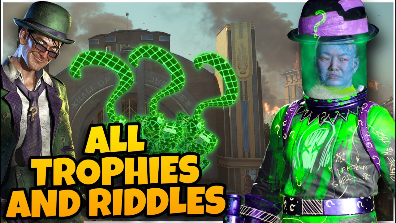 All Riddler Trophy Locations And Riddles In Suicide Squad Season 2!