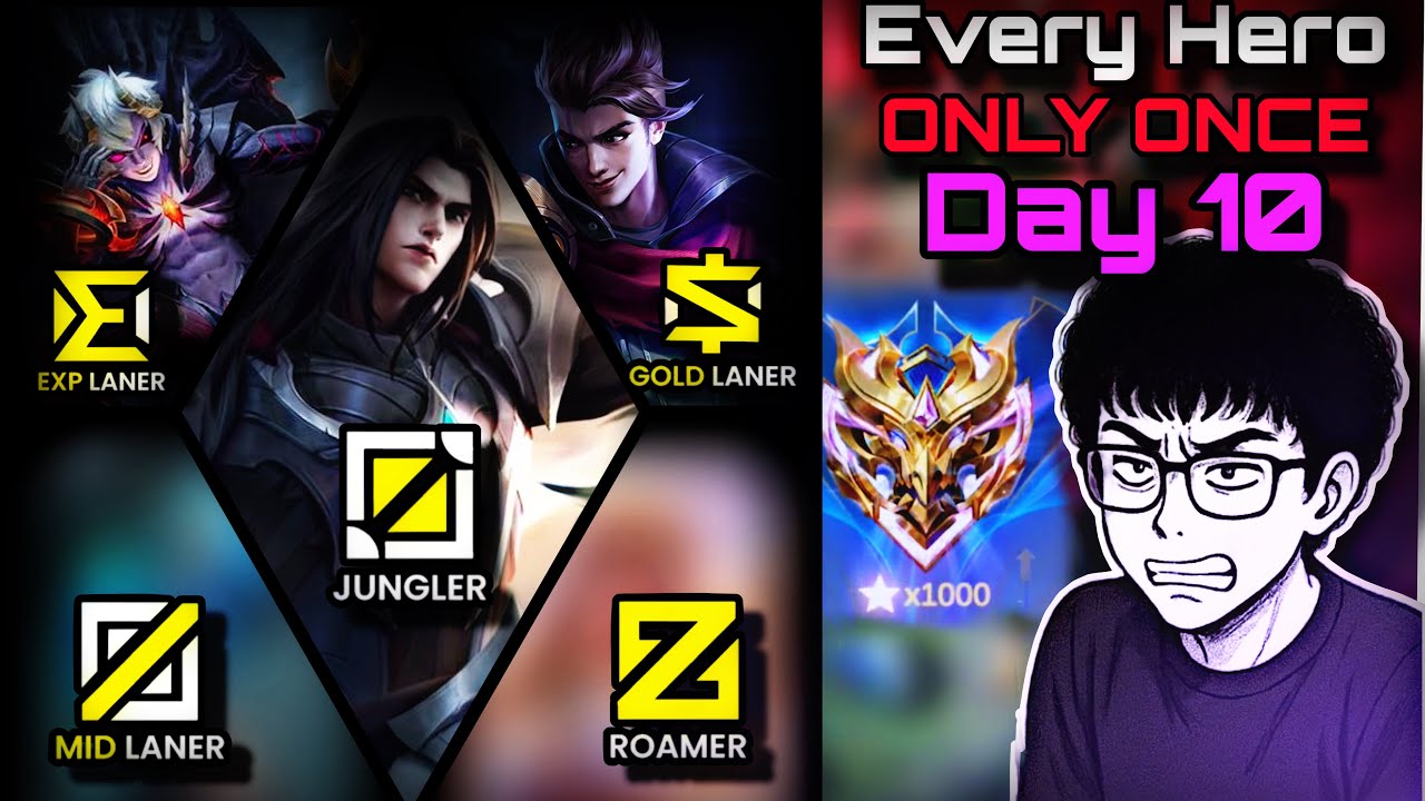 Playing Every HERO Only Once in SOLO RANK Day 10