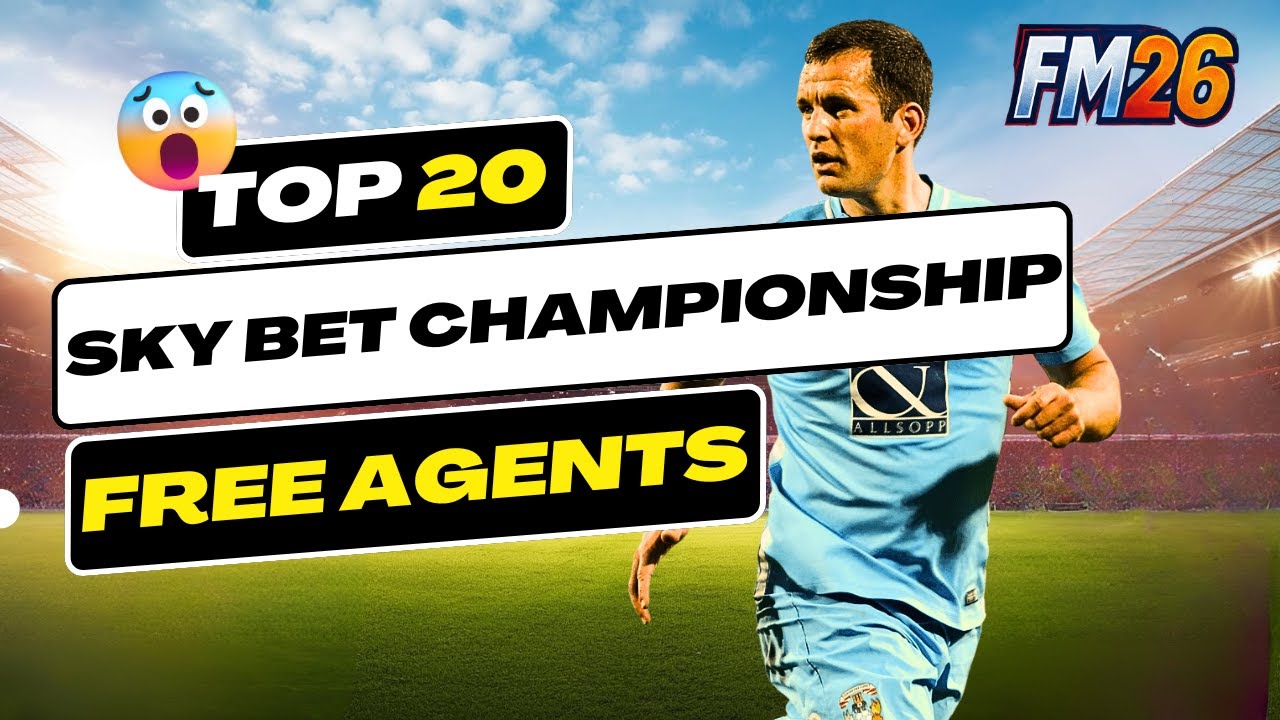 20 лучших свободных агентов FM26 подпишут контракт на участие в чемпионате Sky Bet