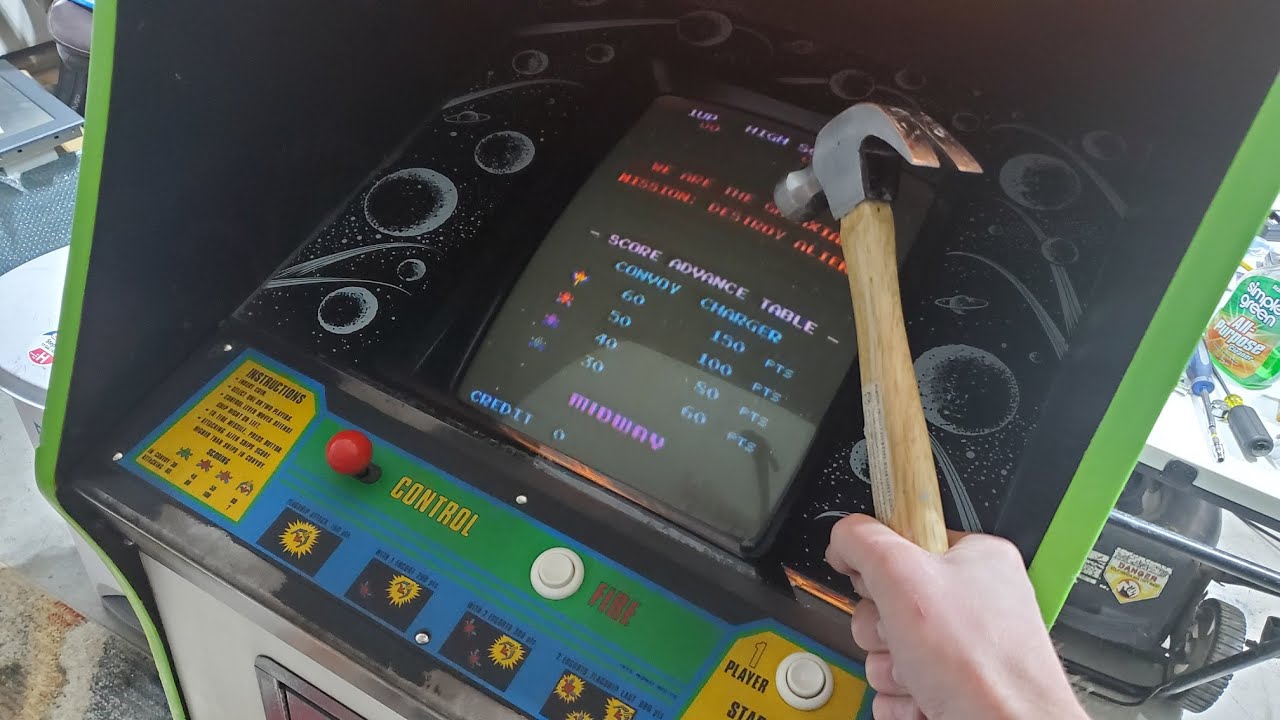 Midway Galaxian: Monitor Repair (WG K4500)
