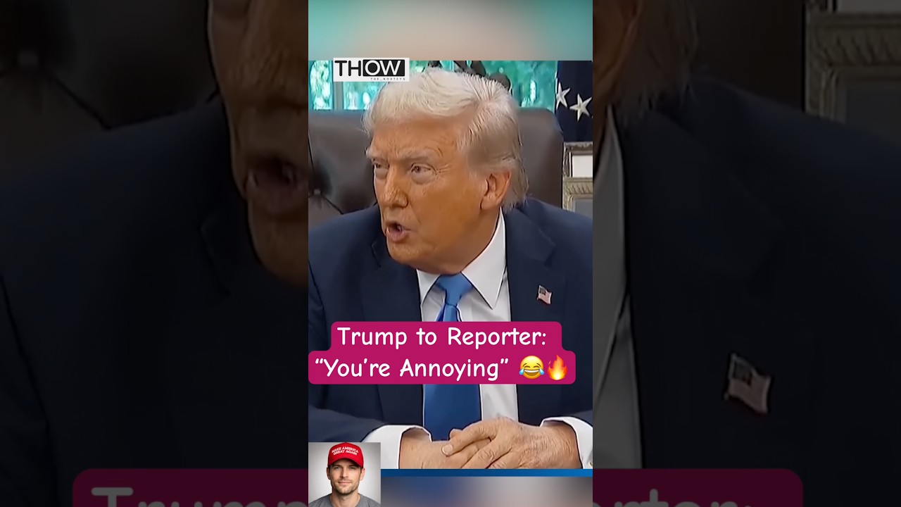 Trump Shuts Down Rude Reporter 😂🔥