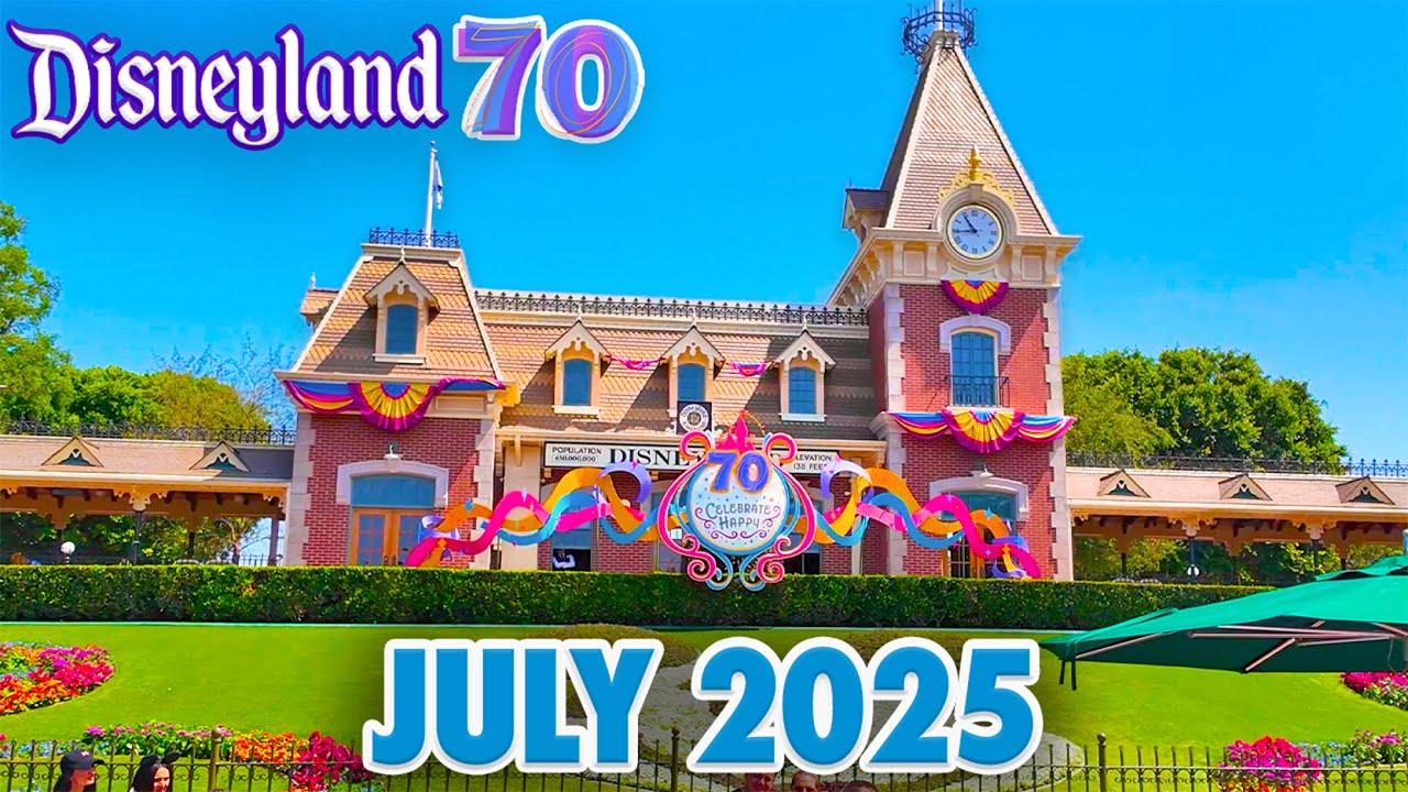 Disneyland Park - July 2025 Walkthrough + Updates: Celebrate Happy as Disneyland Turns 70! [4K]