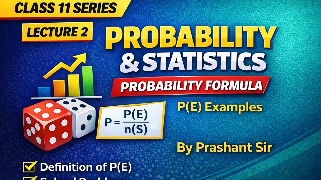 What is Probability of an Event? | Class 11 Maths Probability Lecture 2 | Easy Explanation