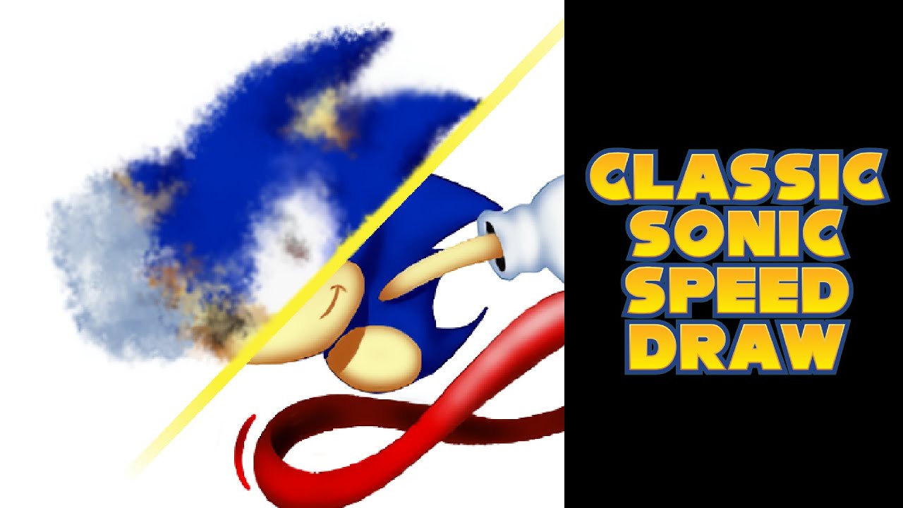 Classic Sonic Speed Draw ( Genesis Box Art Style )