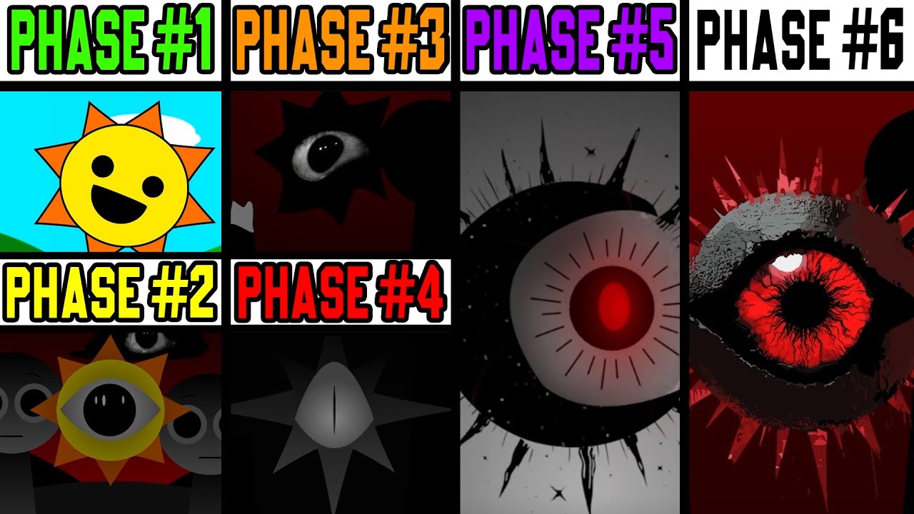 Phase 1 VS Phase 2 VS Phase 3 VS Phase 4 VS Phase 5 VS Phase 6 in Incredibox Sprunki !