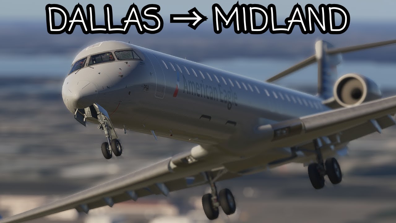 MSFS LIVE | BIG D...OPS | Aerosoft CRJ | Brickyard OPS | Dallas (DFW) 🔁Midland (MAF)