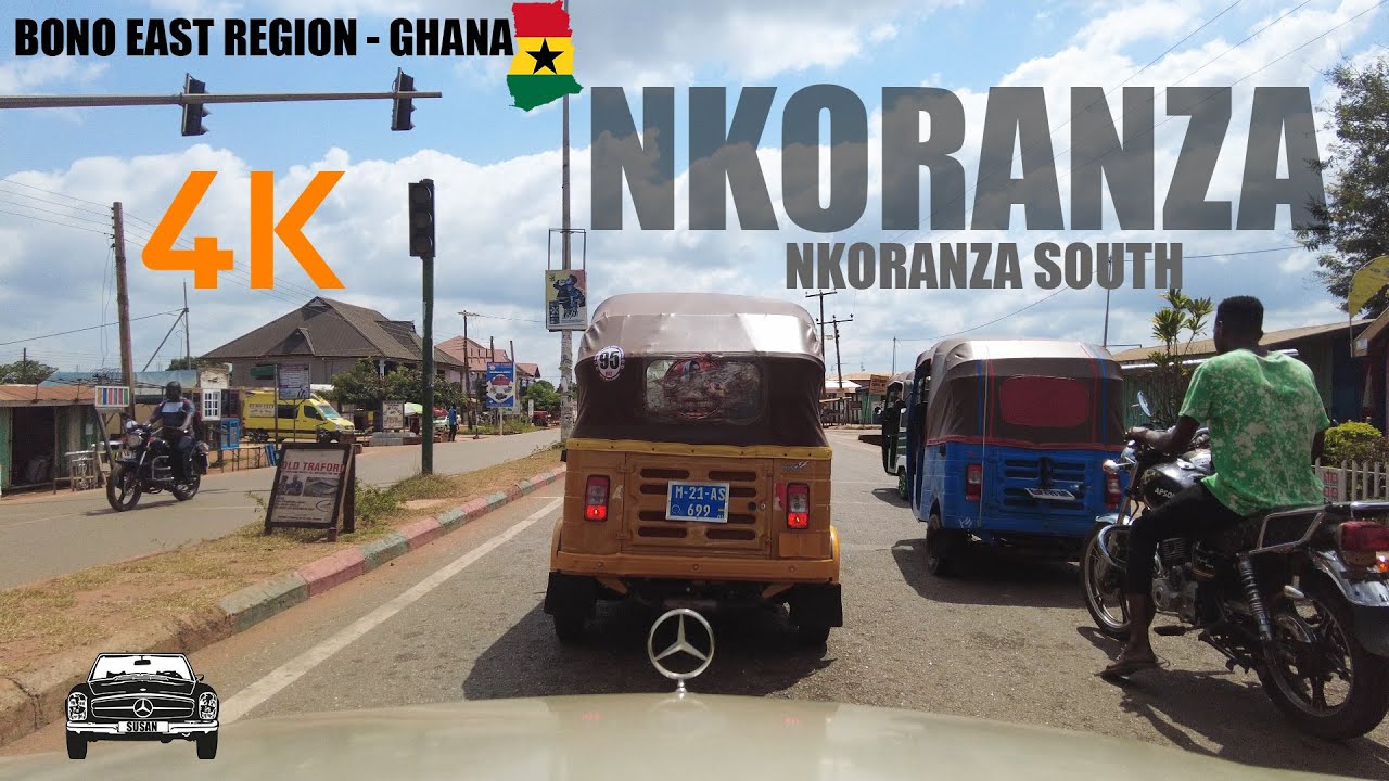 Nkoranza Drive Tour E01 in the Bono East Region of Ghana 4K