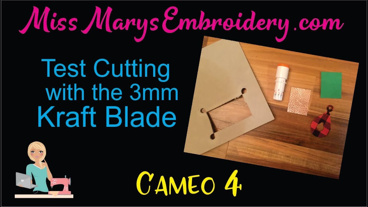 Test Cutting with the Silhouette Cameo 3mm Kraft Blade