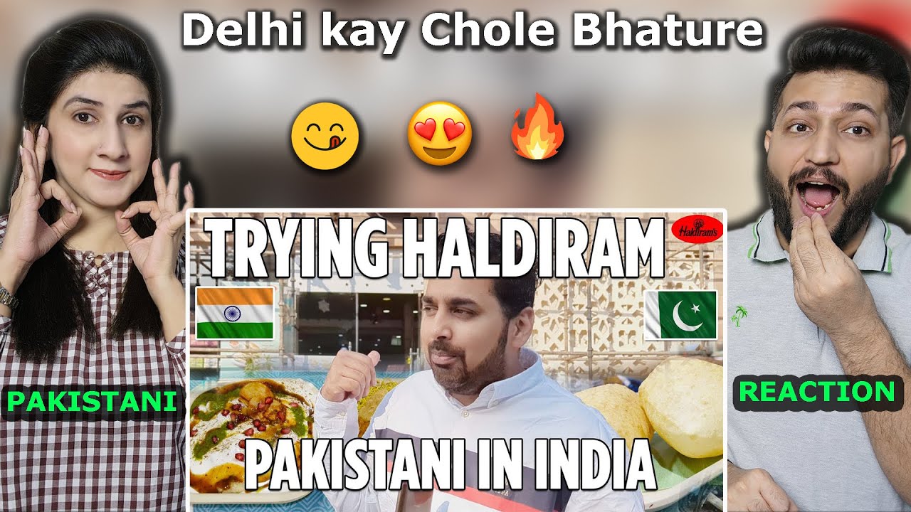 Pakistani Visiting India 🇮🇳 🇵🇰 | Haldiram Food | Delhi Street Food | Moshi Bhai | PAKISTAN REACTION
