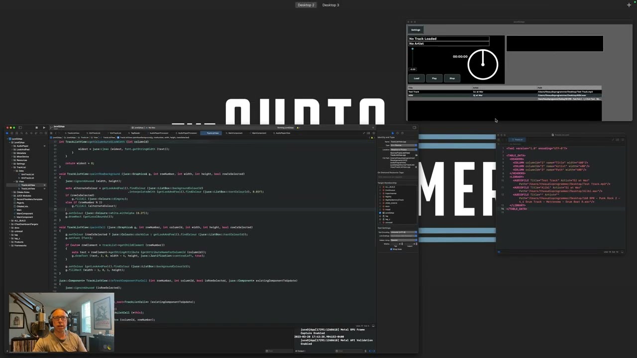 Week 11 DJ App Progress - Audio Metadata Reading, XML & TableListBox Class #audioprogramming