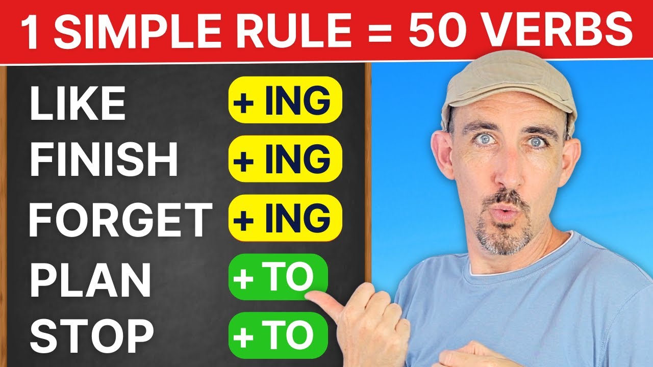 Choosing the Gerund or Infinitive with 50 common verbs!