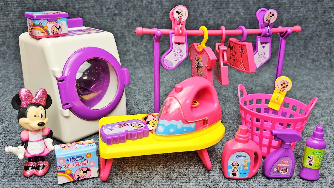 Disney Minnie Mouse Laundry Playset [K.148] Satisfying with Unboxing Toys Compilation ASMR