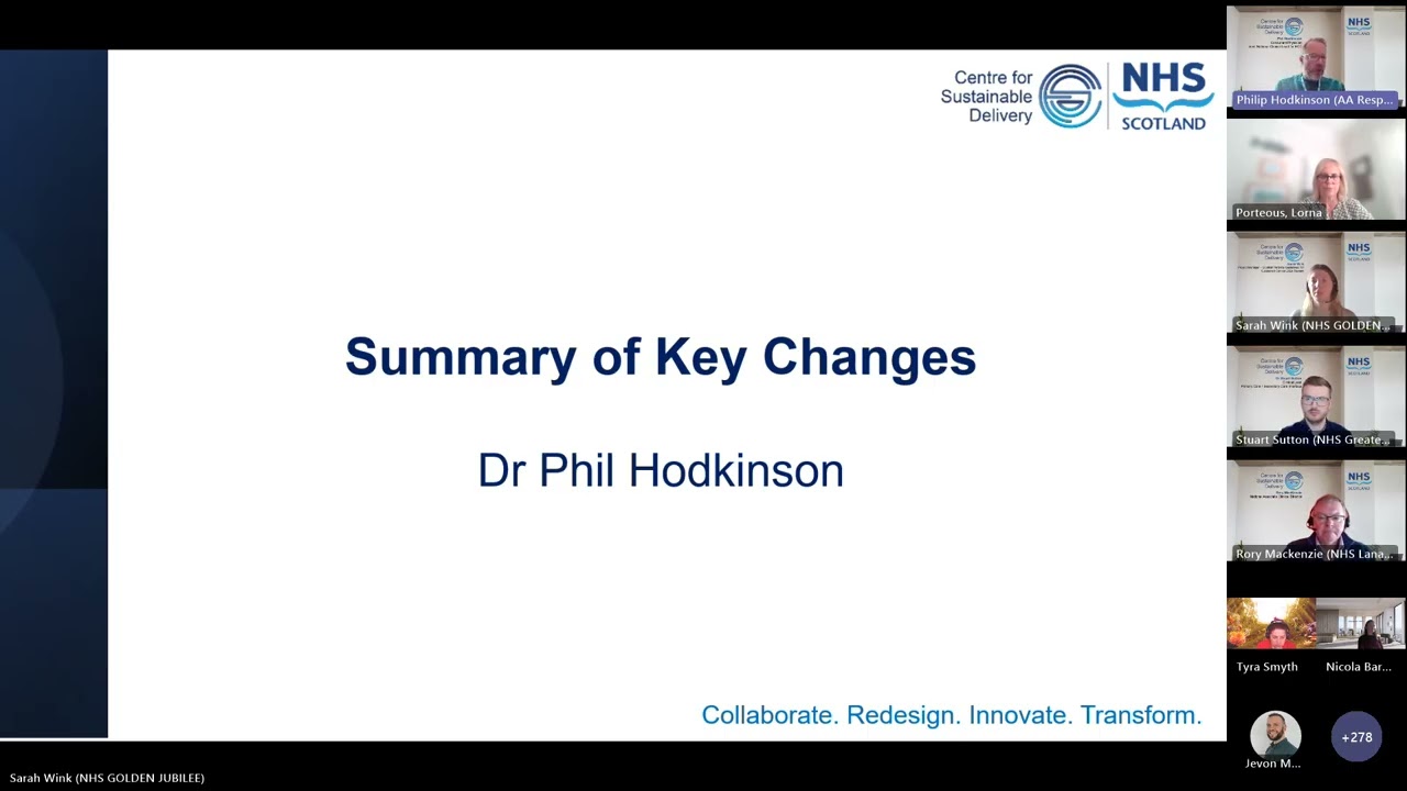 CfSD National Clinical Pathways Webinar - Scottish Referral Guidelines SRG for Suspected Cancer