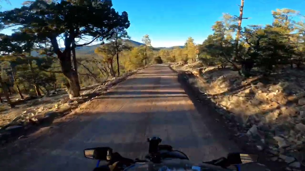 Rode the Suzuki DRZ400 up to 9,000ft in the San Franciso mountains New Mexico.