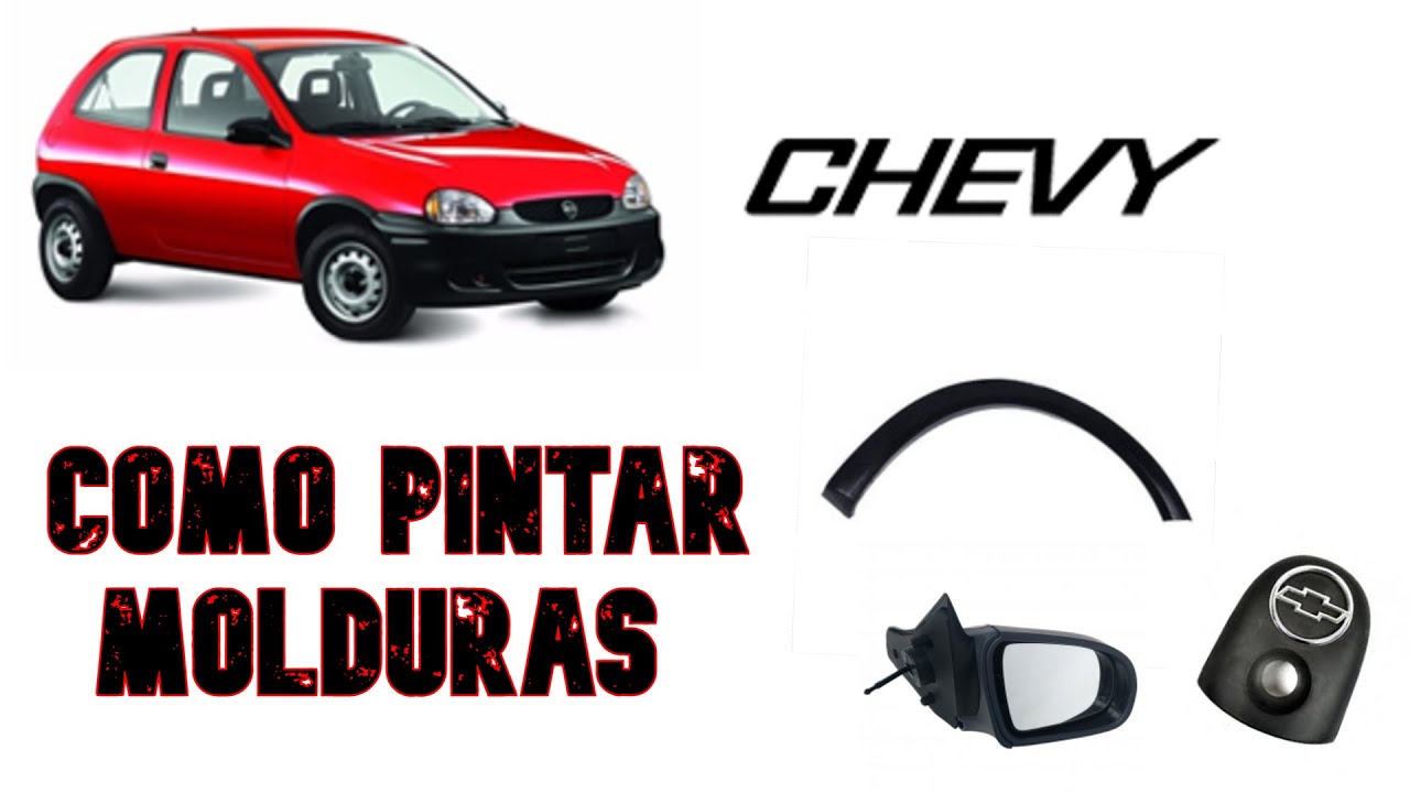 COMO PINTAR MOLDURAS DEL EXTERIOR CHEVY CHEVROLET| RAPIDO,FACIL Y CON POCO DINERO 