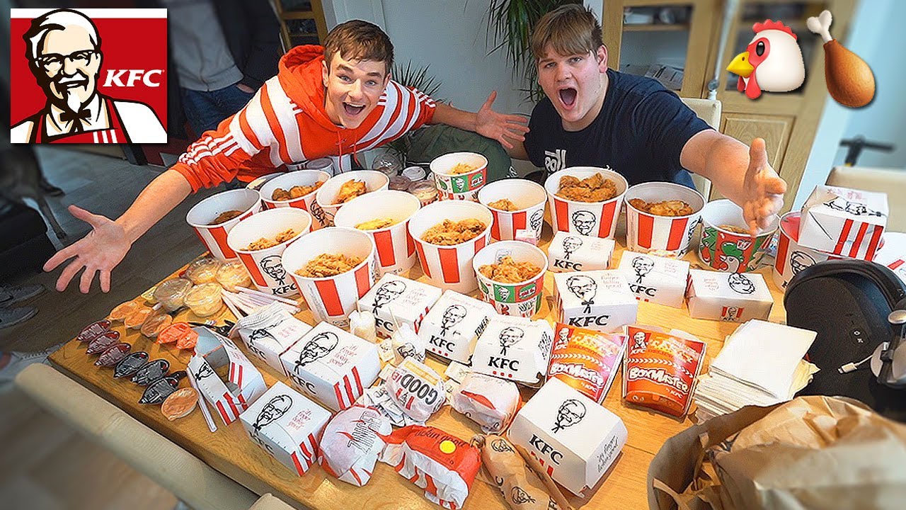 HET HELE MENU VAN DE KFC BESTELLEN!