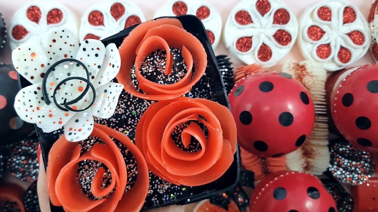 LADYBUG BALLS▪spirals▪foam▪crunchy soap #soap